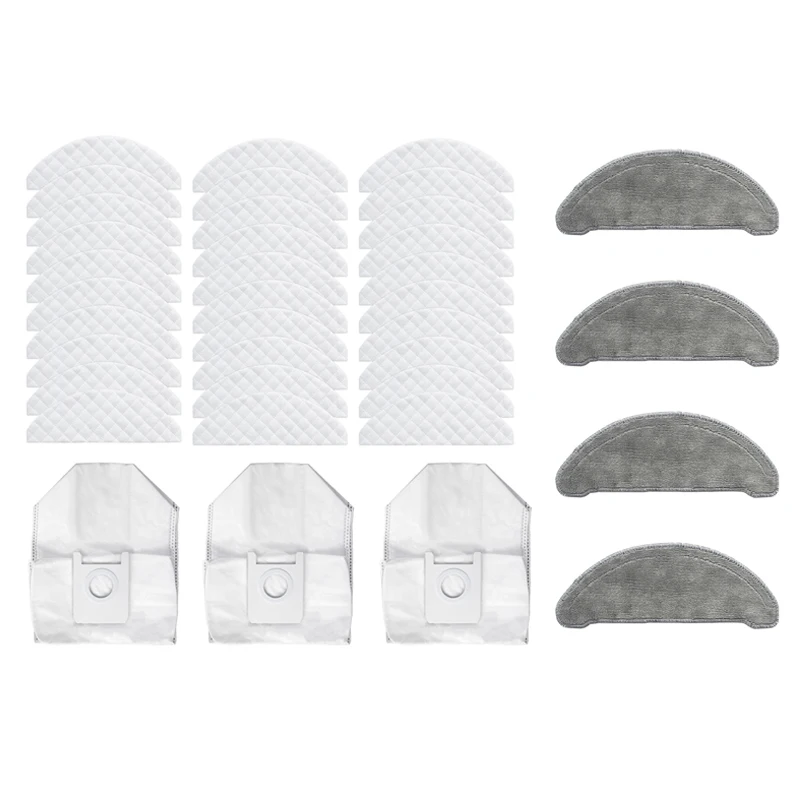 

37Pcs for Roidmi EVE Plus Vacuum Cleaner Dust Bag Mop Cloth Disposable Cleaning Cloth Replacement Accessories Parts