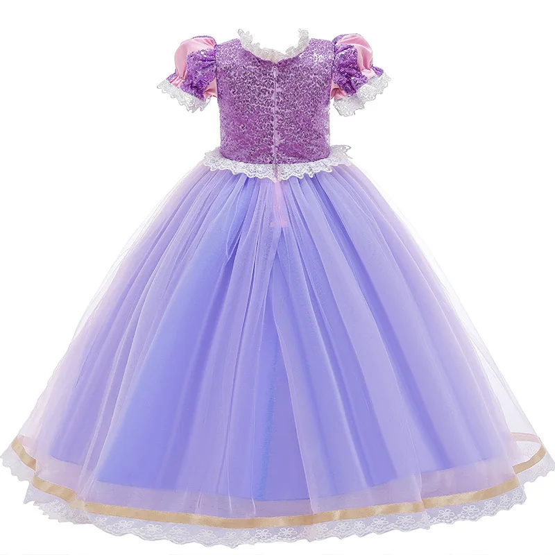 

Girls Elsa PrincessDress Halloween Costumes Childrens Snow Gir Fancy Beauty Birthday Party Prom Evening Summer New Long Dresses