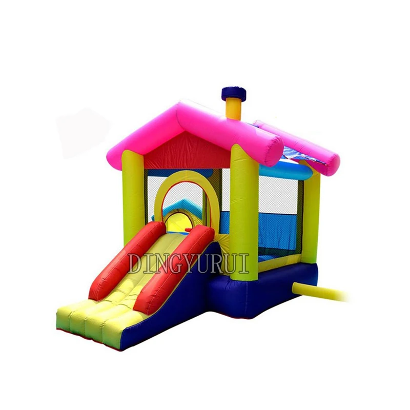 

Colorful Design Pop Customized Inflatable Slide Combo With Inflatable Bounce House Jumping Castle For Kids Fun Paly