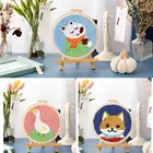 Набор для вышивки крестиком, Набор для творчества сделай сам, игла, нитка, орнамент, обруч ручной работы