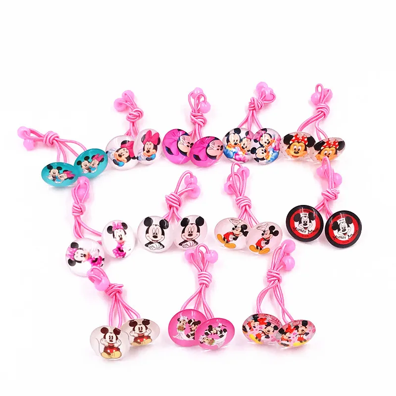 Резиновая лента для волос с Микки и Минни 2 шт./компл. | Аксессуары одежды
