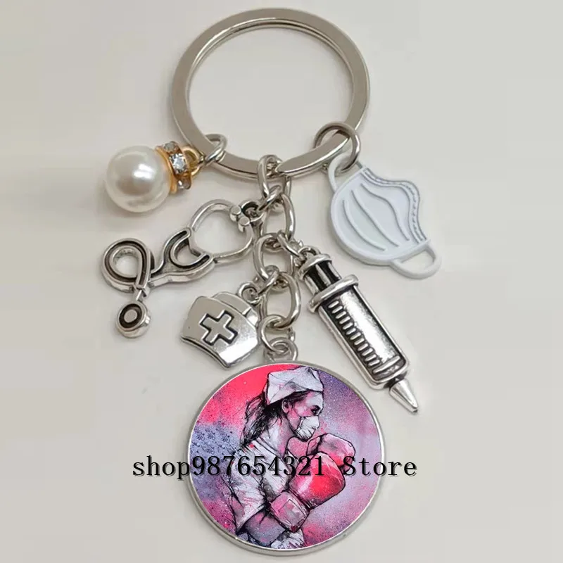 Новый Доктор картина маслом ангел медсестра искусственная подвеска брелок Врач