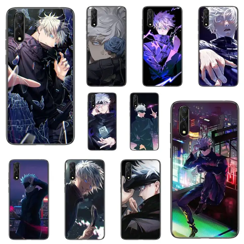 

Jujutsu Kaisen Gojou Satoru Luxury Phone Case For Samsung S6 S7 Edge S8 S9 S10 E lite2019 S20 Plus Cover Fundas Coque