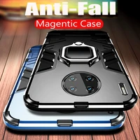 ring case for huawei mate 30 pro mate 20 magnetic car phone holder cover tpupc bumper case