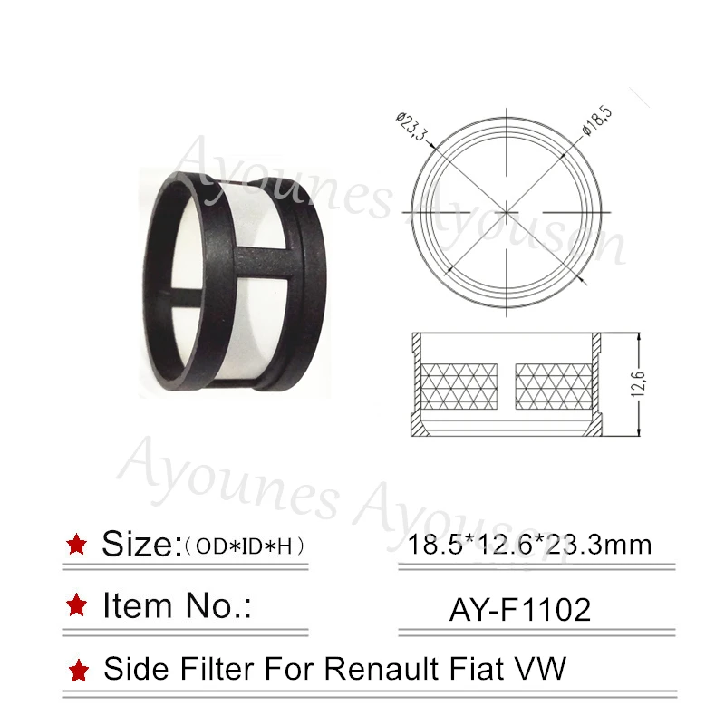 Бесплатная доставка оптовая продажа 10 шт. фильтры топливного инжектора для Renault