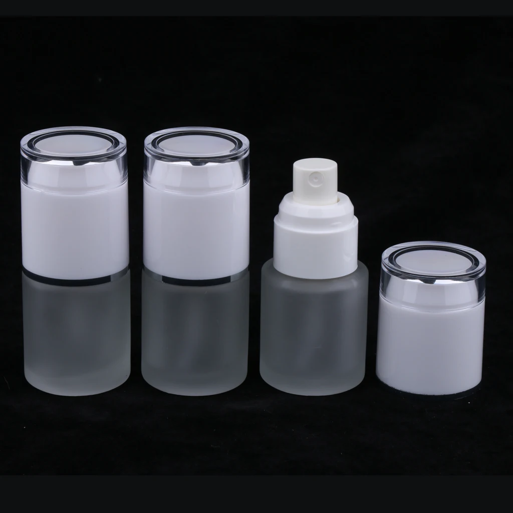 3 шт 20 мл пустой безвоздушный лосьон крем насос стеклянный контейнер