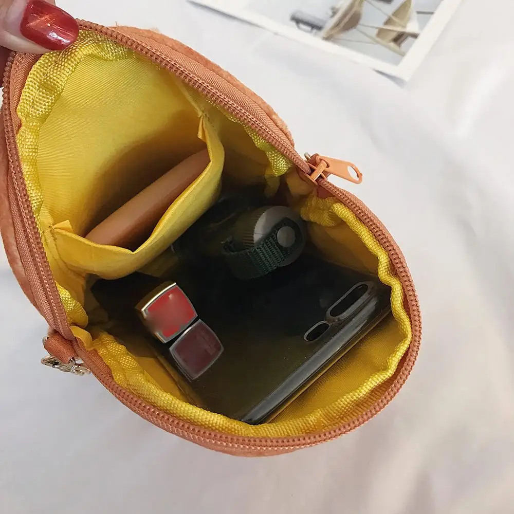 Милый Тост Хлеб Форма яйцо клубника узор сумка через плечо французский тост хлеб