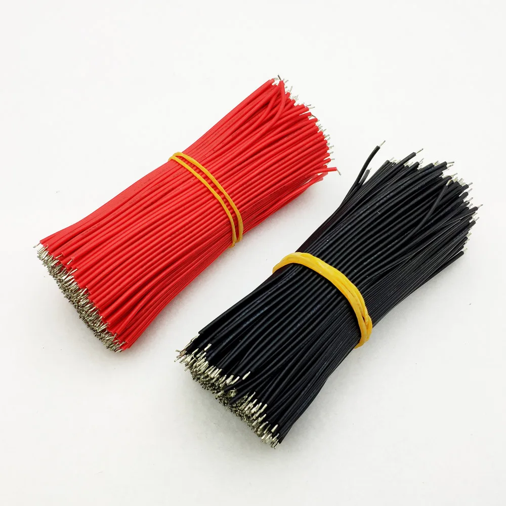 Светодиодный кабель cbales 100 шт. 1000 24awg 26AWG L:10 см UL2468 луженая медь красный/черный