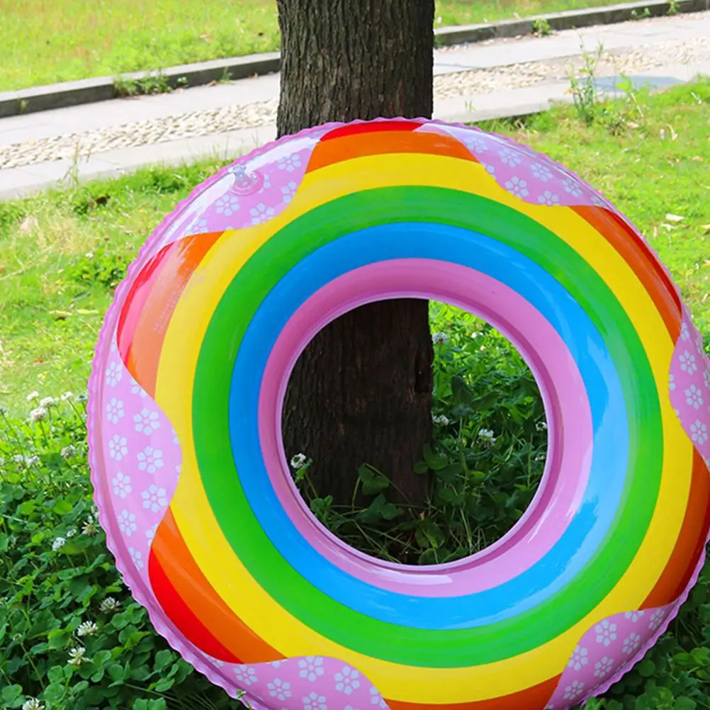 

1pc Swimming Ring Durable Thicken Lovely Inflatable Float Ring Swimming Equipment Swimming Pool Toy for Kids Boys