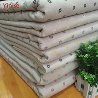 linencotton fabric for clothing quilting flowers twill fabrics cloth diy sofa curtain tablecloth cushion craft sewing materiasl
