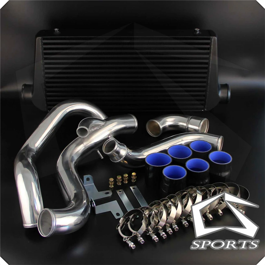 Черный FMIC турбо интеркулер и трубопровод комплект подходит для N * issan 200SX 240SX S14 S15