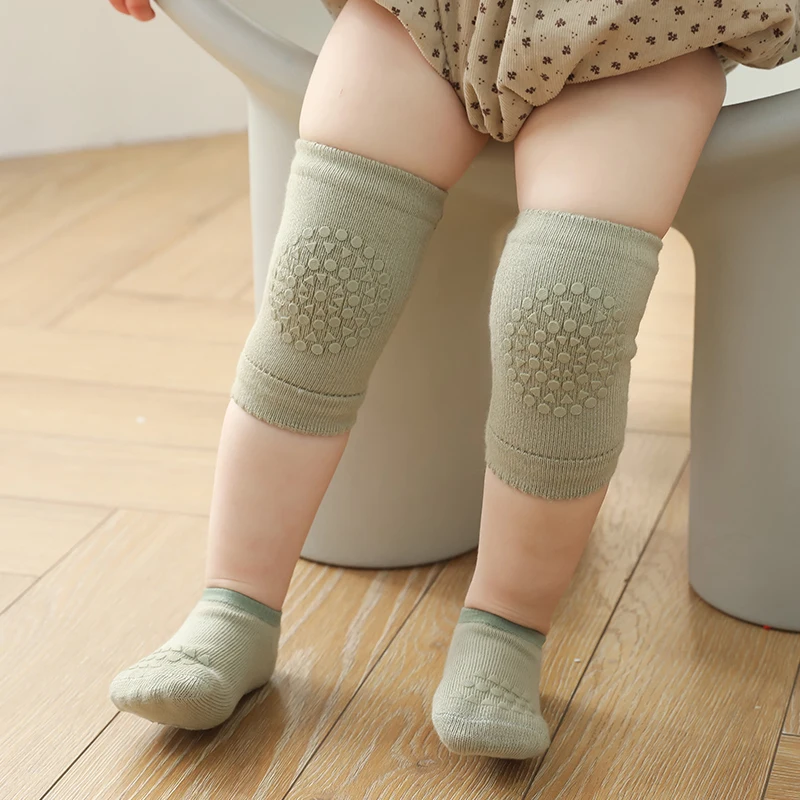Newborn Infant Boy Crawling Knee Pads Kids Girl Leg Warmers Knee Support Cushion Protector Child Elbow pads Baby Anti Slip Socks