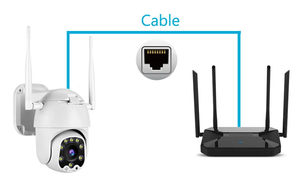 1080P PTZ wifi камера 2MP автоматическое отслеживание Водонепроницаемая CCTV Домашняя безопасность ip-камера 4.0X цифровой зум скорость купольная Беспроводная ip-камера