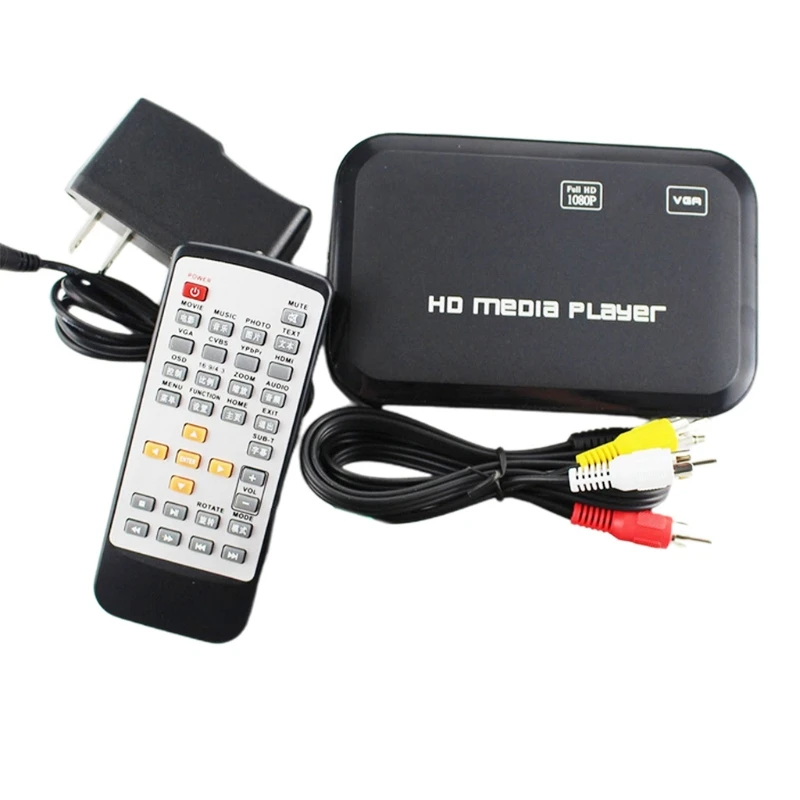 

Mini Full 1080P USB External HDD Player With SD MMC U Disk Support MKV AVI HDMI-compatible Media Video Player IR Remote Player