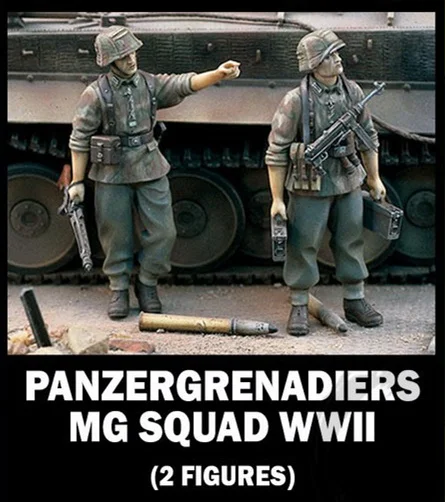 

1/35 фотоэлементов WW2 Panzergrenadiers 2 фигурки разборные и неокрашенные