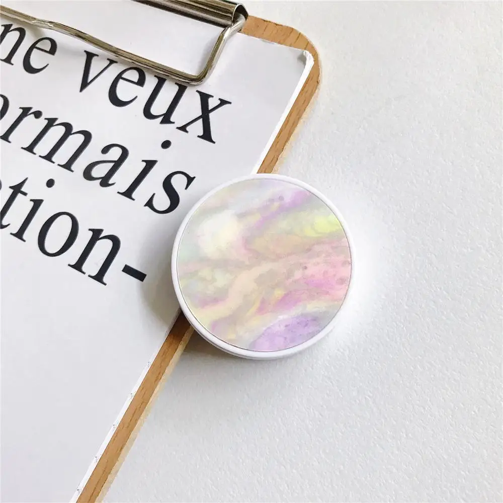 Matte Popular Marble Expanding Phone Stand Grip Finger Rring Support Anti-Fall Round Foldable Mobile Holder for iPhone 11 | Мобильные