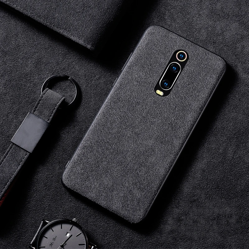 for Xiaomi Mi 9T Pro 9 SE 8 Lite CC9 CC9E A3 Max 3 Mix 2S Redmi K20 Note 10 7 Case Suede Fur Soft Leather Shockproof Cover |