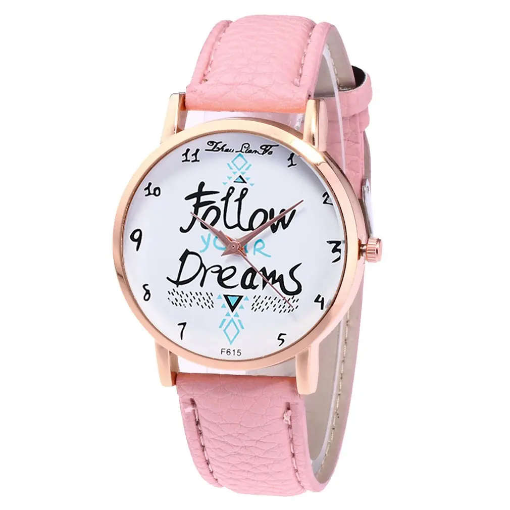 Top Brand Luxury Girl Quartzwatch Fashionable Leather Quartz Watch Women's Watches Ladies Wristwatch waresale | Наручные часы