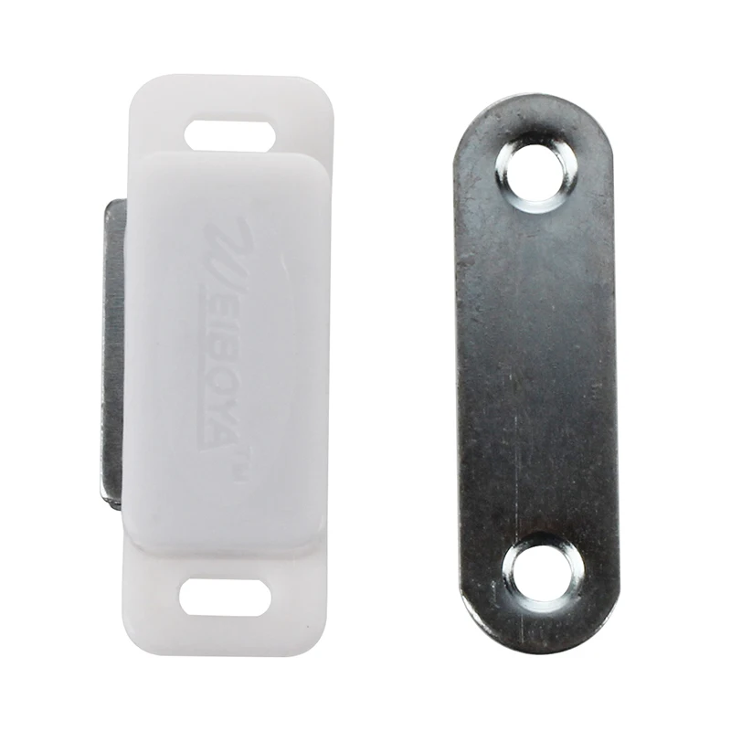 Дверная фурнитура для шкафа белая база 1 8 &quotдлинный одиночный магнитный