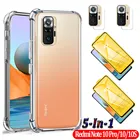 Силиконовые чохли для Xiaomi Redmi Note10 Pro 5g чехол + защитное стекло Redminote 10 pro 10S стекло для редми нот 10 про , редми ноут 10 про Противоударная задняя крышка для Redmi Note 10 Pro 5g чехол для телефона