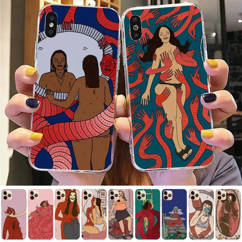 

Polly Nor Art Phone Case for iphone 13 11 12 pro XS MAX 8 7 6 6S Plus X 5S SE 2020 XR case