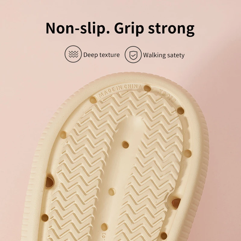 

UTUNE EVA Slides Women Summer Outside Shoes Slippers Beach Non-slip Cartoon Bear Indoor Home Slipper For Female Bath Sandals Men
