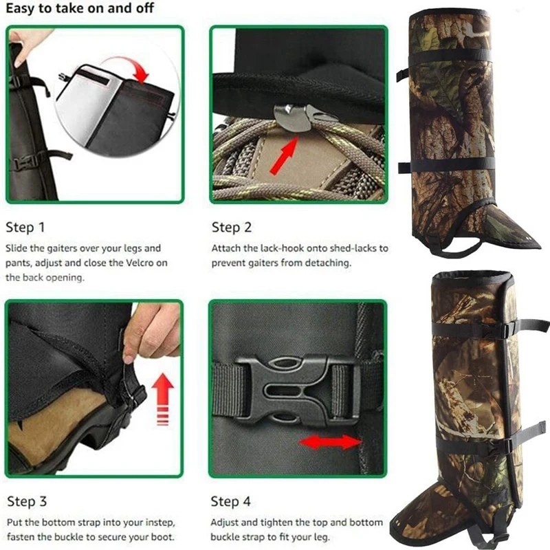 

Snake Guard Snake Gaiter Leggings Anti-Snake Bites Rattlesnakes Waterproof for Hunting Camping Hiking Outdoors