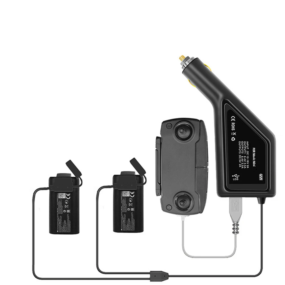 Портативное автомобильное зарядное устройство 2 в 1 для Mavic Mini USB зарядная док