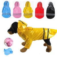 pet dog clothes raincoat waterproof jumpsuit reflective sunscreen rain coat dogs outdoor raincoat clothes for small dog supplies