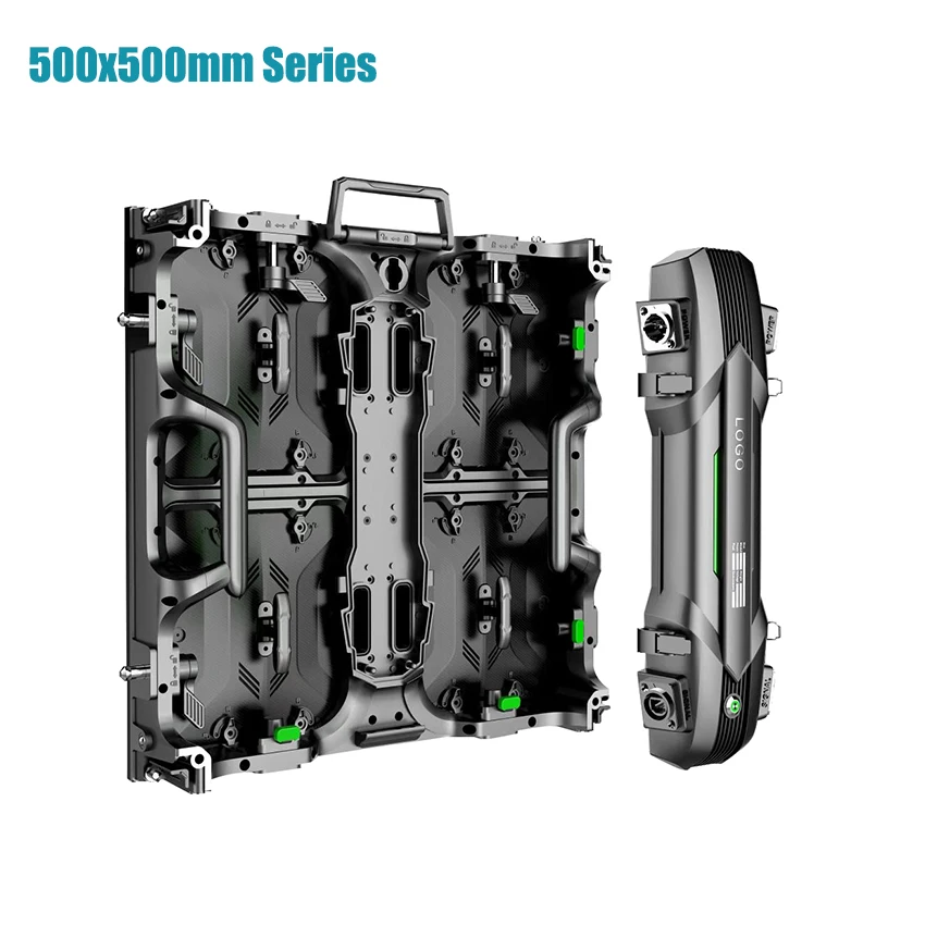 Полноцветный светодиодный экран P4.81 алюминиевый шкаф для помещений 500*500 мм 128*128