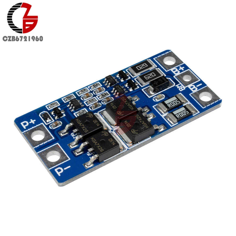 2S 10 А 8 4 в 7 В 18650 Защитная плата для литиевого аккумулятора BMS PCM PCB Li Ion Lipo 2 ячейки