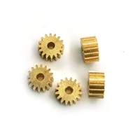 162a 0 4m mechanical spur gear 16 teeth od7 2mm shaft hole 1 95mm small copper pinion 5pcslot