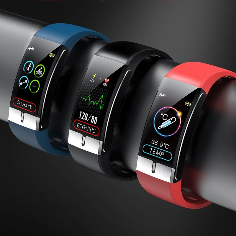 Для Xiaomi Mi 10S 11 Lite Redmi Note 10 Pro Max Smart Horloge Ecg Temperatuur Meting Hartslag Bloeddruk Polsband Slimme
