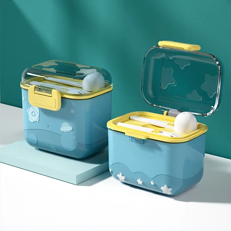 

Newborn Baby Storage Box Food Milk Powder Simple Portable container Cereal Container Case Outdoor Feeding Accessories Gift