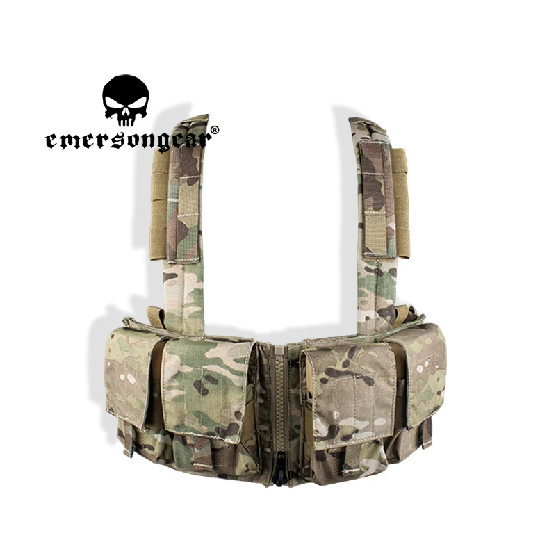 EMERSONGEAR Tactical 7.62 Tactical Chest Rig With Mag Pouch For Plate Carrier Airsoft Multicam Shooting Combat Gear Military