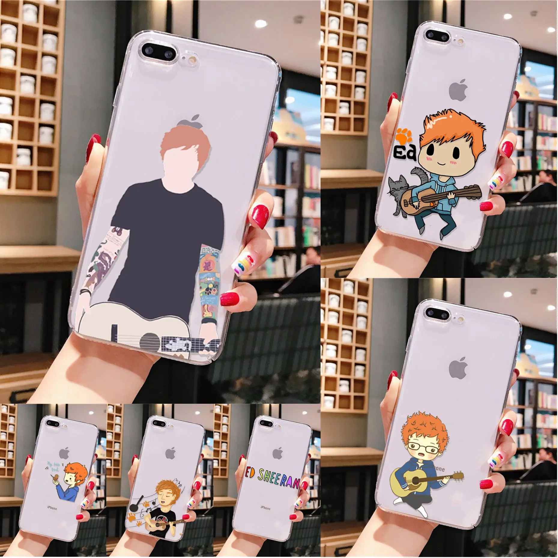 Yinuoda Ed Sheeran Мягкий ТПУ силиконовый уникальный дизайн чехол для телефона iPhone 8 7 6 6S