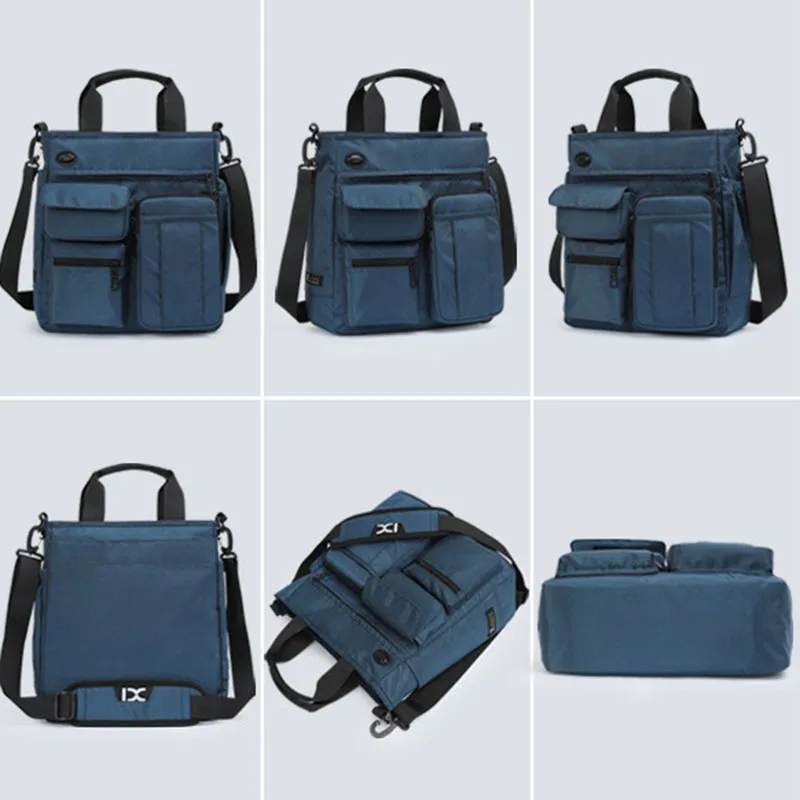 Деловая Мужская Холщовая Сумка Повседневная Большая через плечо винтажная