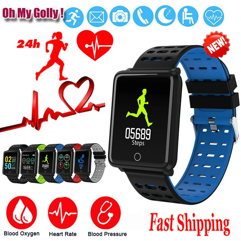 Смарт-часы OMG F3 спортивный фитнес-трекер IP68 водонепроницаемые спортивные часы на