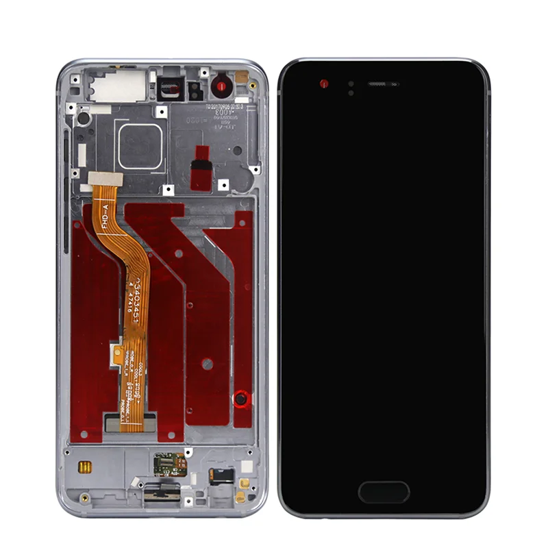 Для HUAWEI Honor 9 STF-L09 AL00 AL10 TL10 Оригинальный ЖК-экран в сборе с передним чехлом черный