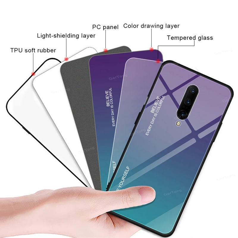 Чехол из закаленного стекла для Oneplus 7 t Pro чехол телефона 6t 6 7Pro Oneplus7 One Plus |