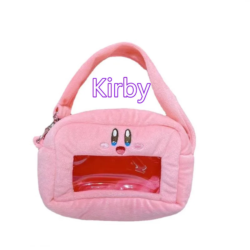 

Kawaii Kirby аниме мультфильм серия Kirby Мягкая Милая прозрачная сумочка сумка для хранения макияжа для девочки праздничный подарок
