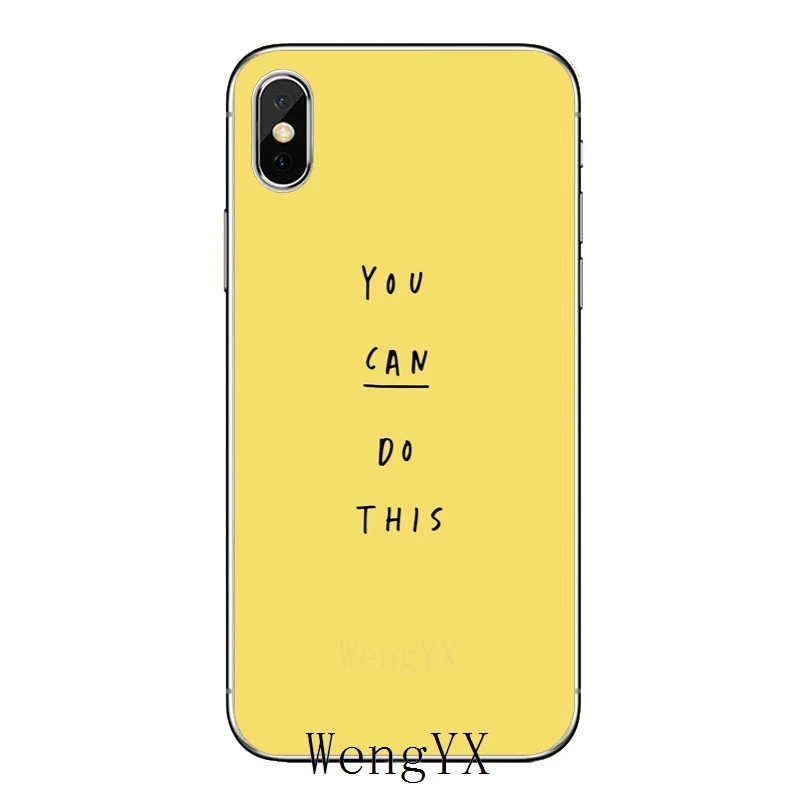 Простой вдохновляющий чехол на английском языке для Samsung Galaxy S10e Lite S9 S8 S7 S6 edge Plus S5 S4