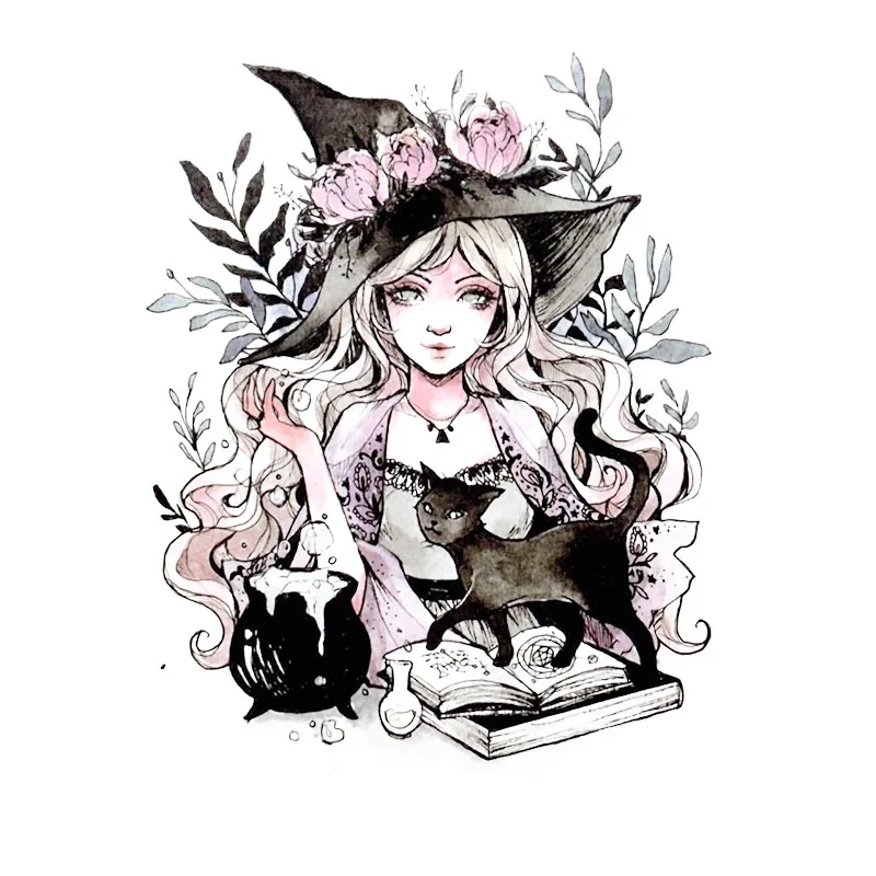 Водостойкая Временная тату наклейка двусторонняя женщина клоун покер