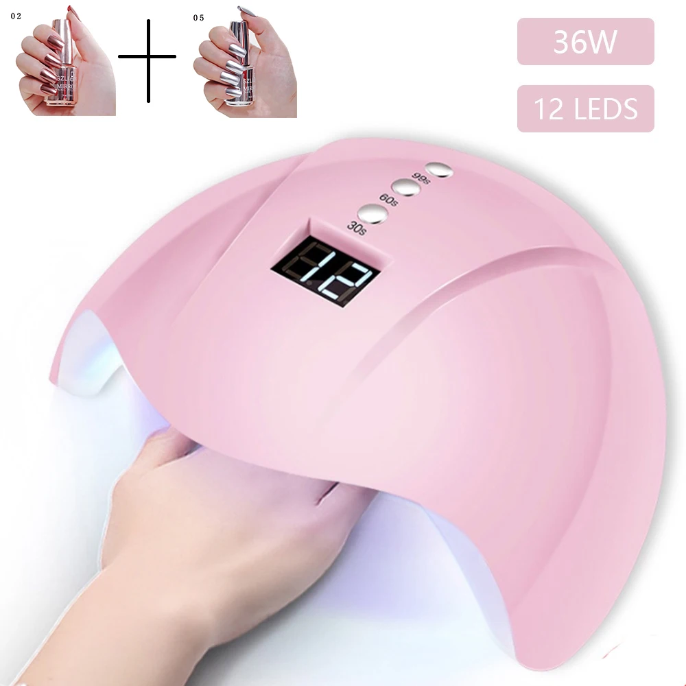 Лампа для маникюра светодиодный Сушилка для ногтей 120W USB гелевая лампа для ногтей, осушающая лампа для гель Лаки с лак для ногтей Авто Маникюр Сенсор - Цвет: 25