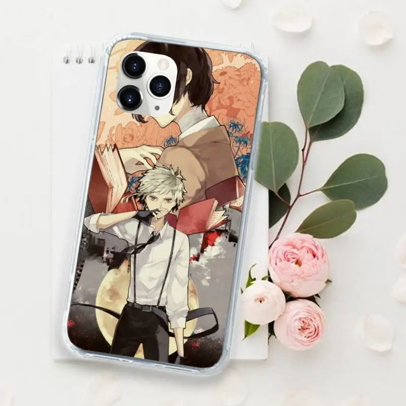 

Anime Bungou Stray Dogs Phone Case for iPhone 11 12 mini pro XS MAX 8 7 6 6S Plus X 5S SE 2020 XR Luxury brand shell funda