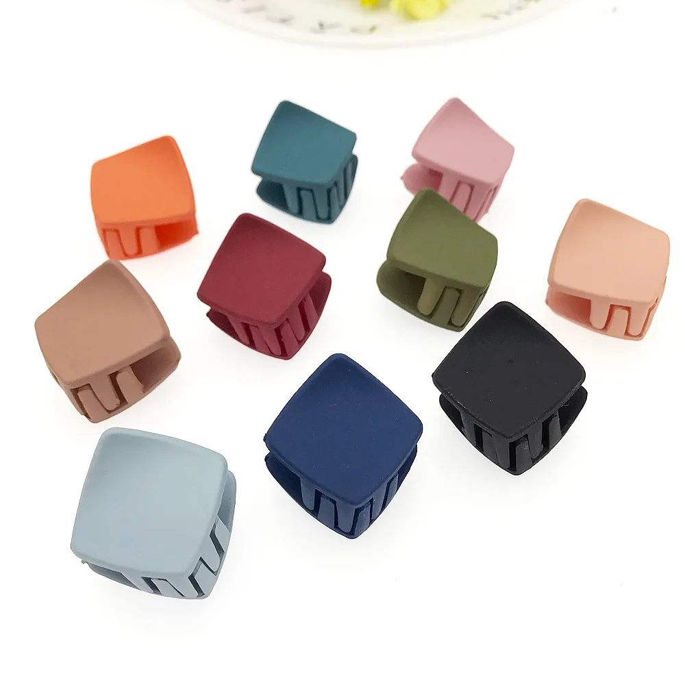 Новинка 2020 женские резиновые заколки для волос матовый Однотонный женский краб