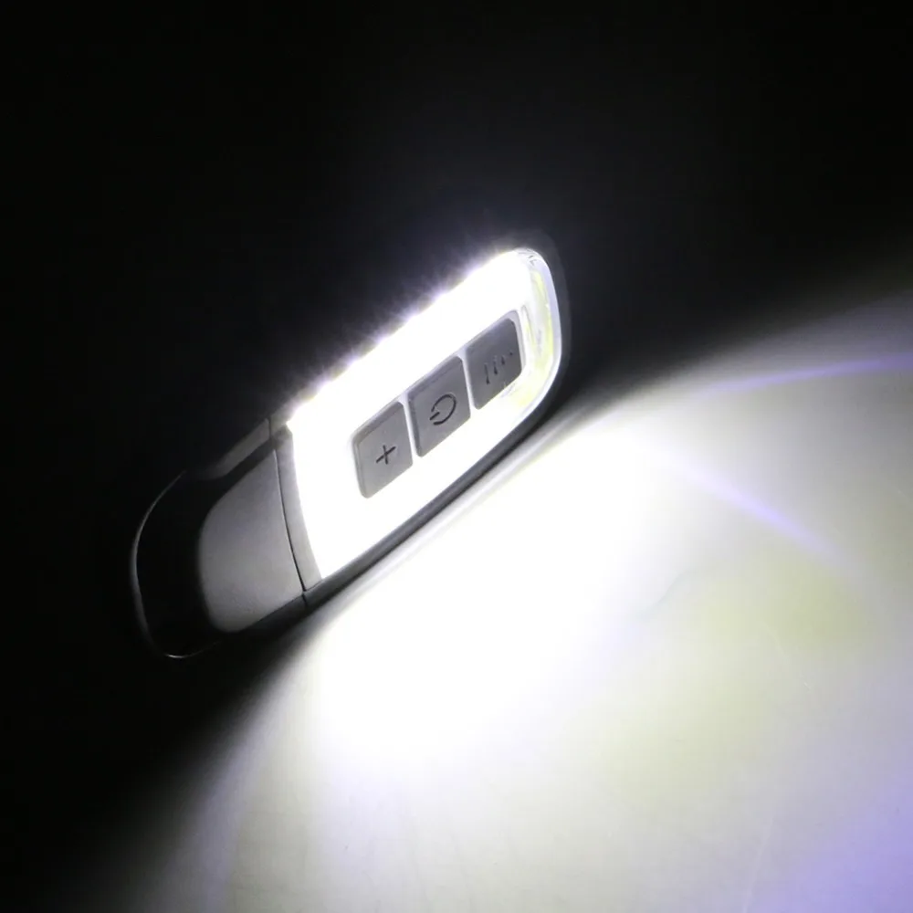 Мини USB Перезаряжаемый светодиодный светильник фонарь COB автомобильный
