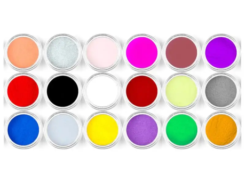 18 цветов акриловая пудра красочный полимерный пылеулавливатель для 3d