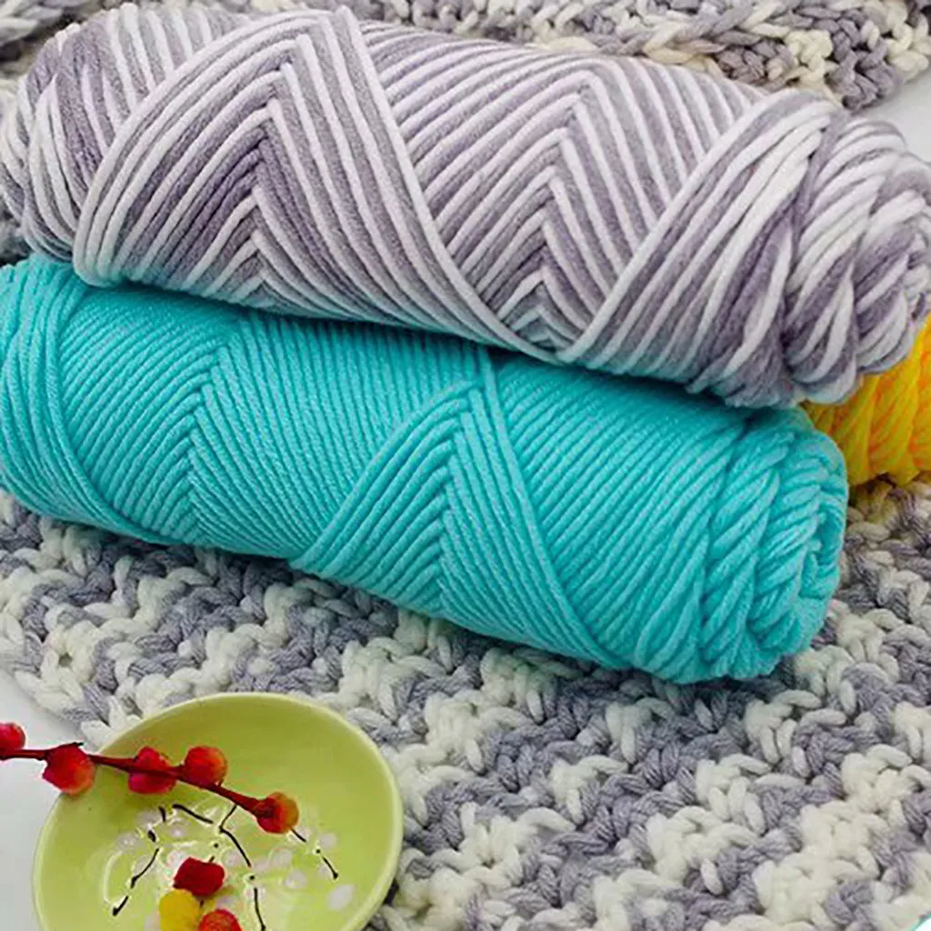 Хлопковая нить сделай сам ручная работа зимний подарок шарф свитер пальто крючок