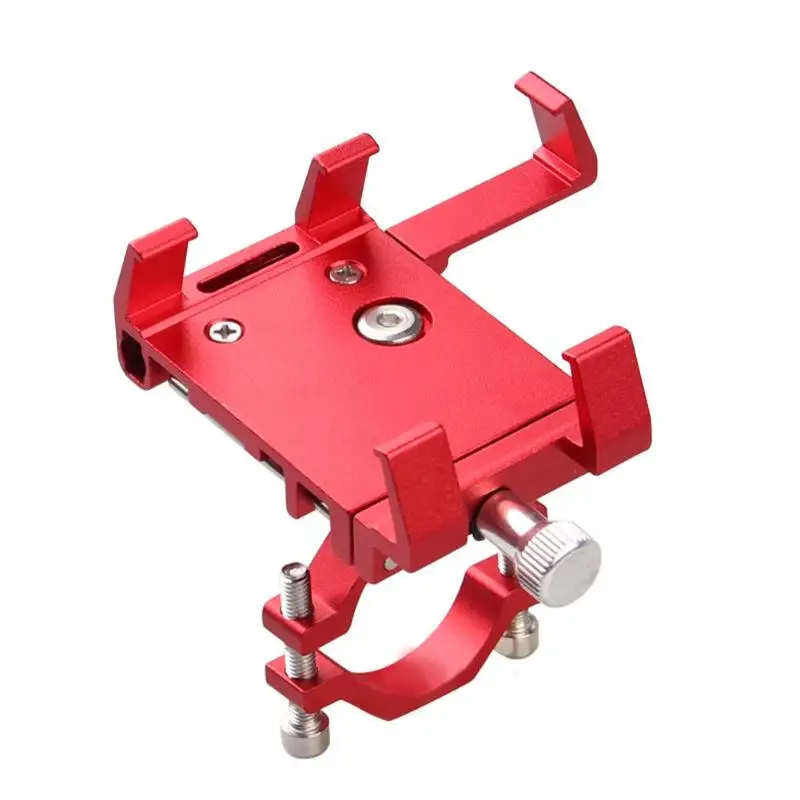 Mountain Bike Aluminum Alloy Cell Phone Fixed Holder 360 Rotatable Fixed Navigation 5 Claw for Outdoor Cycling Tackles